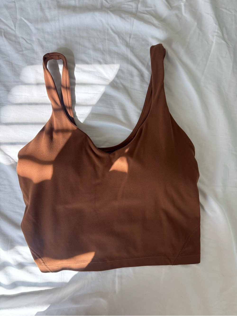 lululemon align tank size 6, roasted brown color